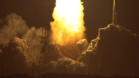 Slow motion liftoff of NASA's Artemis l Moon Rocket