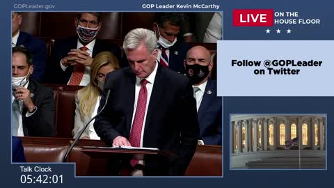 Leader Kevin McCarthy's 8.5 hour, Record Setting Speech