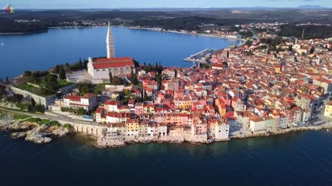 Rovinj Croatia | Drone Footage with Relaxing Music