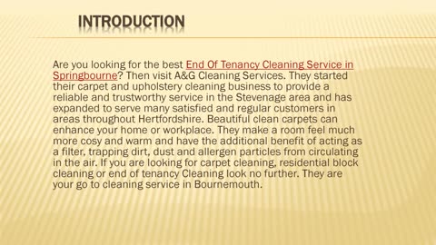 Best End Of Tenancy Cleaning Service in Springbourne