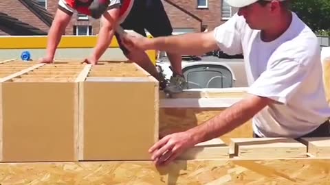 Build your own house with giant Lego blocks!