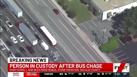 Gunman in custody after hijacking bus near Atlanta, Georgia.