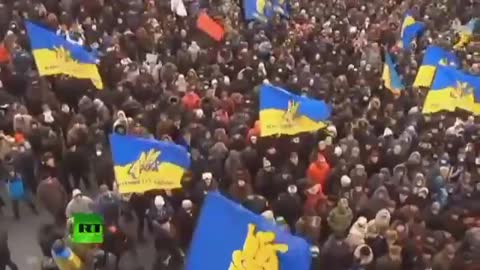 5 minutes video: Ukraine. Anti vaccine mandate protests...