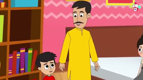 New hair cut / Chinki new hairstyle/ cartoon story English cartoon kid watch full video