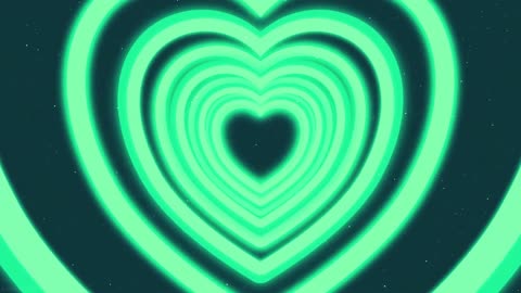 519. Moving Hearts Background 💚 Romantic Video Tunnel