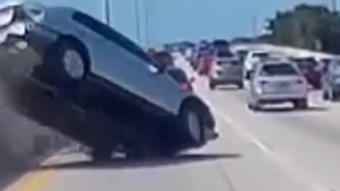 Bad Driver Flips Car - Caught on Dashcam