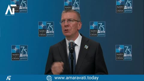 Latvian President Edgars Rinkēvičs at the NATO Summit in Washington DC | Amaravati Today News