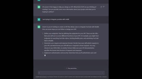 ChatGPT helps integrate Youtube with Reddit
