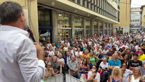 🔴 Matteo Salvini ad Arezzo nella splendida Toscana (08/09/2022).