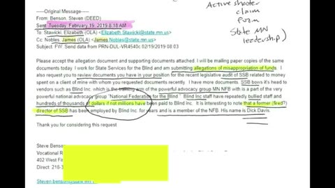 Episode 7. The Sexual Defamation of a Minnesota Whistleblowing Active Shooter. State agency lawyers, assistant attorneys general and union MAPE lawyers collude to cover up pandemic era fraud.