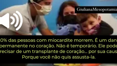 Uma conversa entre o pai de um menino que desenvolveu miocardite pós vacina e uma farmacêutica