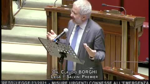 🔴 On. Claudio Borghi in Aula: la creazione di moneta per la spesa pubblica è una scelta politica.