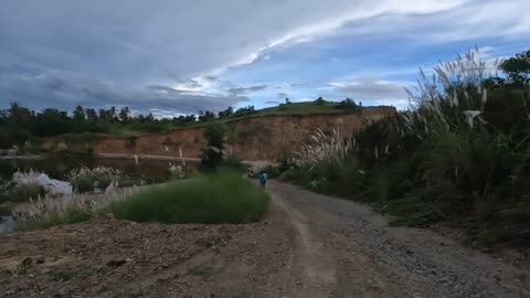 FORCING FOREIGNER HUSBAND TO SWIM IN THE LAKE WITH A LOT OF LEECH-7