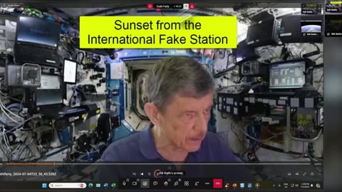 Fake sunset from the International Fake Station