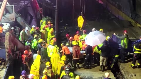 Wall collapses on cars as rains hit Dominican Republic