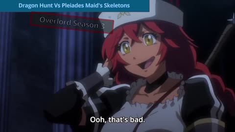 Empire's Invaders Vs Pleiades Maid's Summoned Skeletons | Overlord Season 3 Episode 7