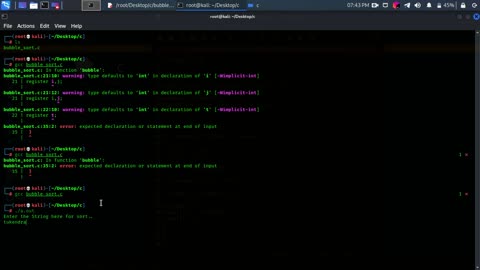 Let's Create Bubble Sort in C language!