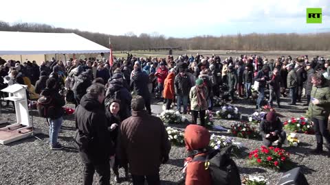 Holocaust survivors attend memorial marking 77th anniversary of Buchenwald liberation