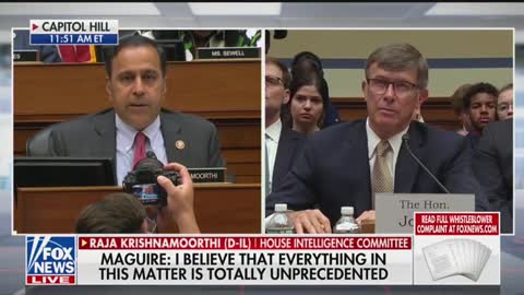 Krishnamoorthi questions acting DNI in whistleblower hearing