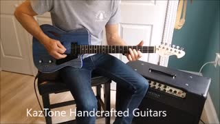 KazTone Handcrafted Guitars Moody Blue demo.