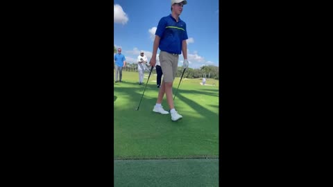 DJT on the golf course today in Florida