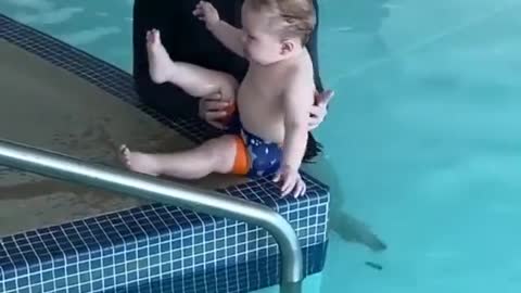 Baby Learn Swimming