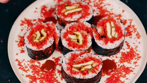 Hot Cheetos Chicken Sushi.