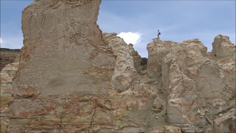 Roak formation at Salar de Tara at Atacama desert in Chile