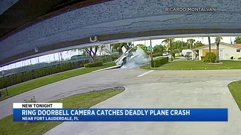 Doorbell camera capture Deadly plane crash