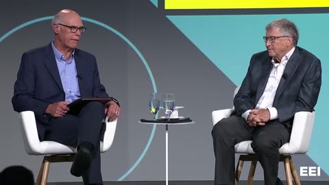 Bill Gates and Outgoing EEI Chair Warner Baxter, Executive Chairman, Ameren Corporation at EEI 2023