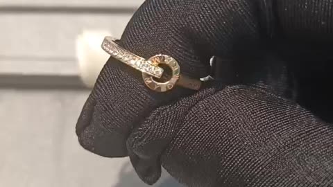 Warm gold ring