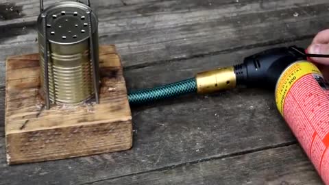 How To Recycling Box Become A Mini Gas Stove