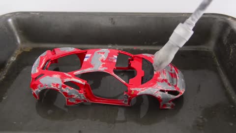 Restoration Damaged Ferrari 488 Pista Model Car