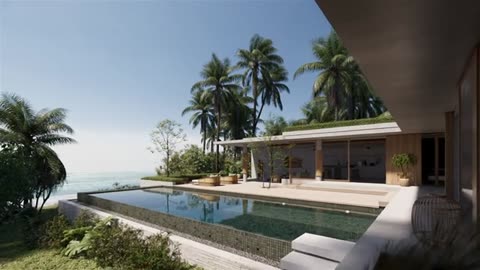 SKETCHUP + ENSCAPE 3D ANIMATION ; Beach Front Villa by Kunkunmasterclass.com