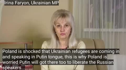 Ukrainian MP insinuates that Russian speaking refugees from Ukraine pose security threat to Poland