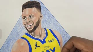 Steph Curry… a time lapse speed drawing