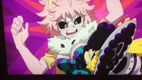 My hero Academia Grape Rush Bouncing into her big boobs