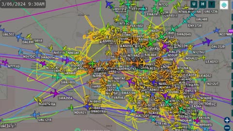 Big Birds View of Phoenix Airplane Mafias Time Lapsed - March 6th 2024