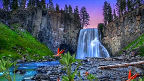 Peaceful Waterfall Sounds White Noise For Sleep, Relaxation