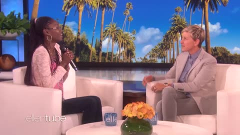 Ellen taught this fan how to speak english