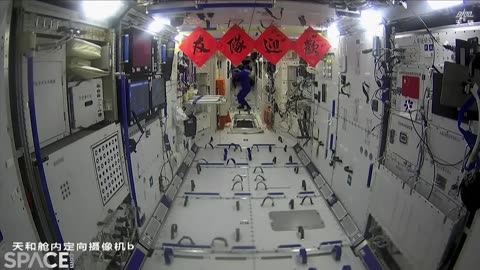 Chinese astronauts enter Tiangong space station after docking