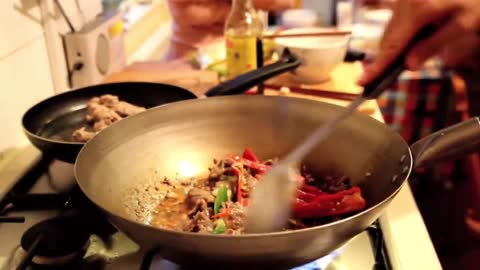 Stir-fried Pork with Green Peppers