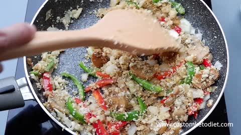 Keto Recipes - Keto Easy Cauliflower Rice - Keto Diet