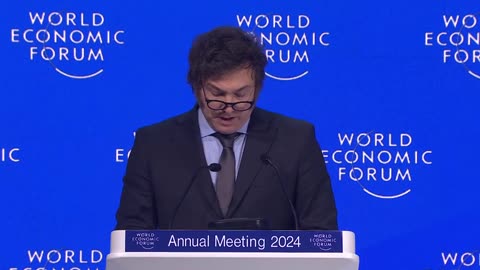 Argentina President Javier Milei Speaks at the WEF. (Starts at the 4 minute mark)