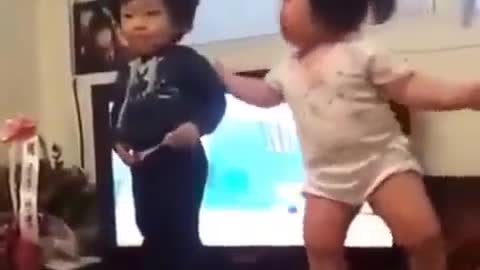 funny baby crazy dance