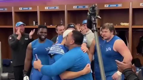 Jared Goff Locker Room Chant after NFC Wild Card Round | #Detroit #Lions #shorts