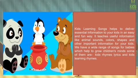 Popular Nursery Rhymes Videos Songs With Lyrics | Kids Learning Songs