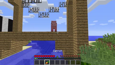 Pig On A Bridge - MINECRAFT