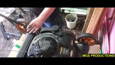 MY 2 SENSE WHILE WINTERIZING MY MOWER (PART 1)