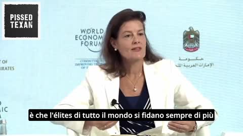 Portavoce al World Economic Forum si definisce membro dell'élite mondiale. SUB ITA